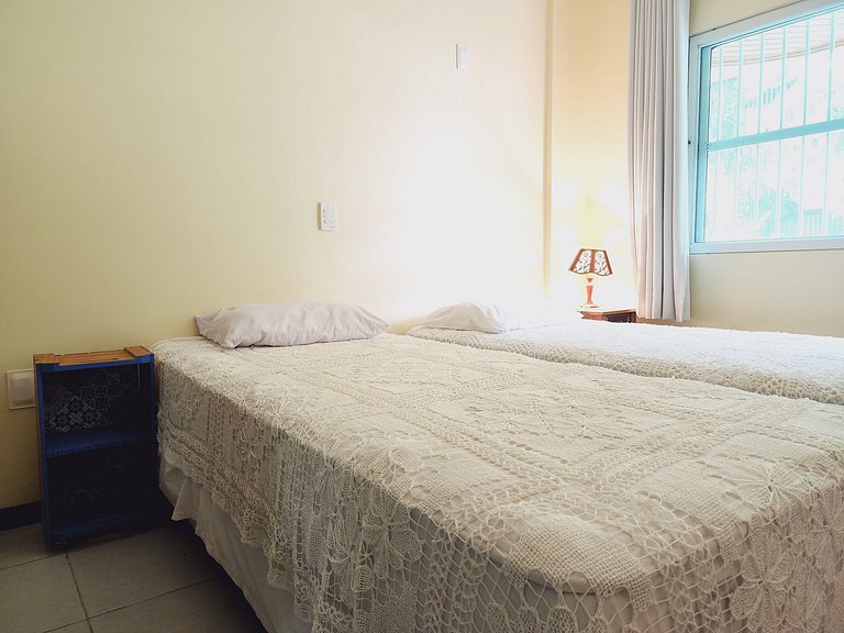 Lindo, confortável p 5 pessoas, 300m Praia