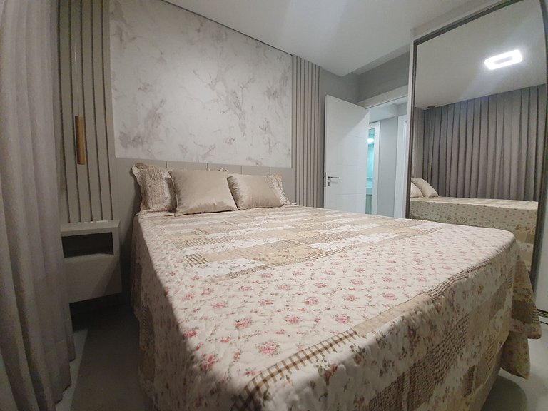 Lindo Apto, Vista Mar Bombinhas, 3quartos, ate 8p