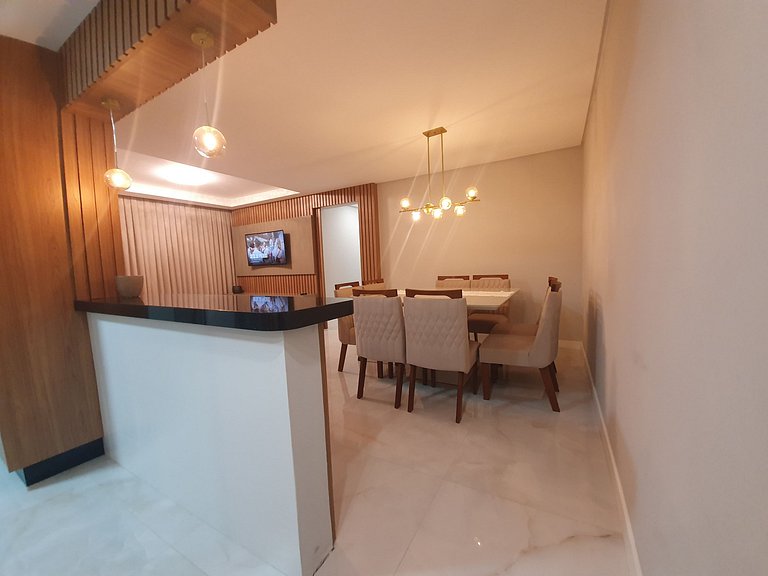 Lindo Apto, Vista Mar Bombinhas, 3quartos, ate 8p