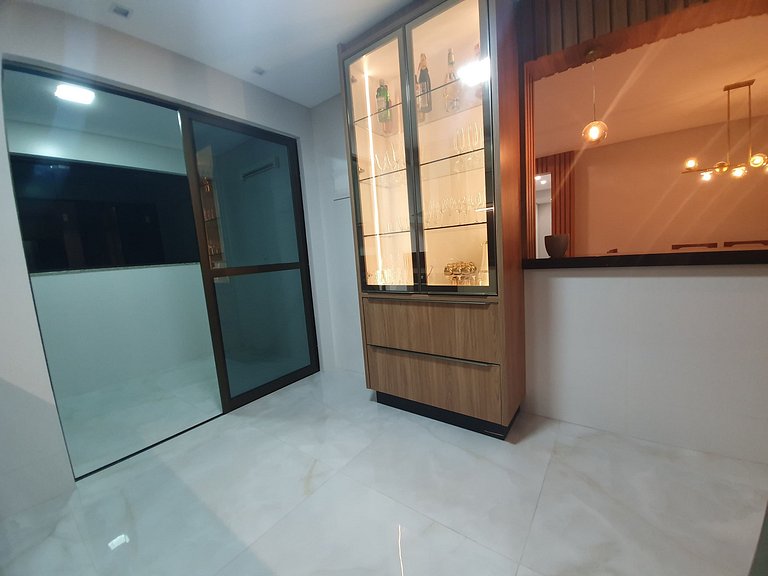 Lindo Apto, Vista Mar Bombinhas, 3quartos, ate 8p