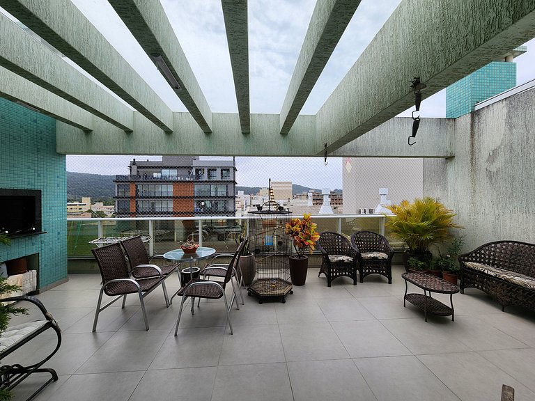 Lindo Duplex com jacuzzi, 100m praia, até 6p