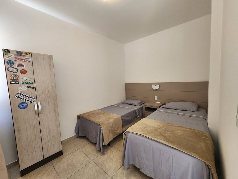 Triplex Vista Praia 4 Ilhas, 6p, Hidromassagem